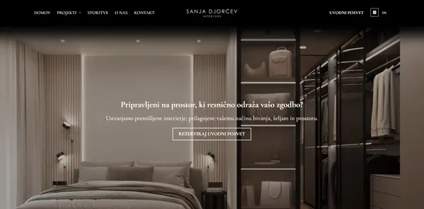 Naslovnica spletne strani sanjadjorcev.com